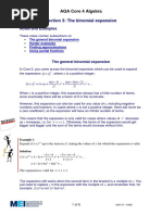 The Binomial Expansion