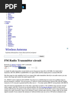 FM Radio Transmitter Circuit