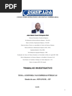 AUDITORIA NAS EMPRESAS PÚBILICAS Estudo de caso 