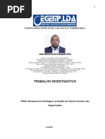 Planeamento Estratégico na Gestão do Talento Humano das Organizações -  João Maria Funzi Chimpolo