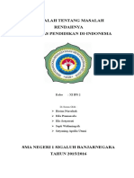 Makalah Tentang Masalah Rendahnya