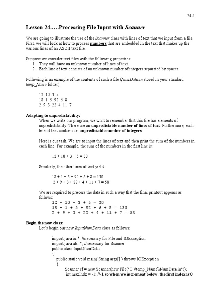 BPJ Lesson 24 and Projects | PDF | Array Data Structure | Computer File