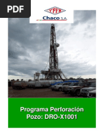 Programa de Perforación DRO-X1001 (Final)