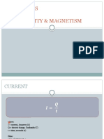 Electricity and Magnetism