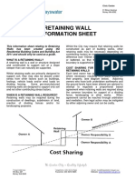Retaining Wall Info Sheet