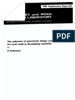 TRRL670 Geometric Design Standards for Rural Roads