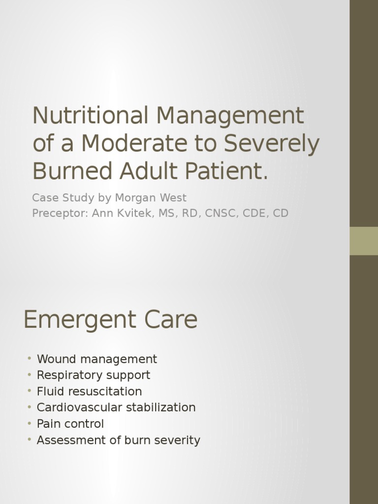 Burns case study picture
