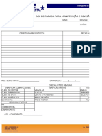 O.S. de Manutenção e Revisão de Veículos