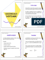 Microeconomia 2 Elecciones Bajo - Incertidumbre