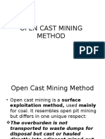 Open-Cast Mining Method