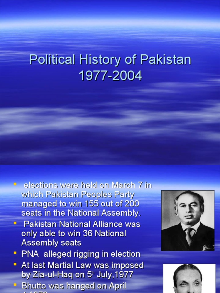 Political History of Pakistan | PDF | Pakistan Peoples Party | Nawaz Sharif
