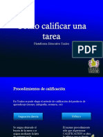 Tutorial Calificar Tareas en Tzaloa