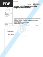 NBR 12654 - 1992 Controle Tecnológico de Materiais Componentes Do Concreto