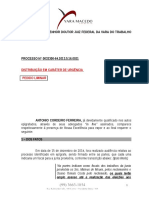 Ação Cautelar Incidental - Antonio Cordeiro