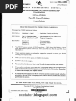 Social studies cxc paper two 2011