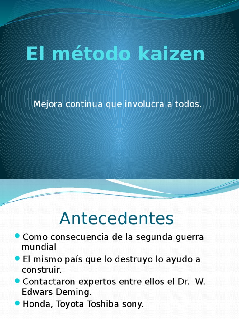 El Método Kaisen | PDF | Calidad (comercial) | Business