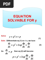 Eqs. Solvable for y