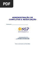 Apostila -Administração de Conflitos e Negociação