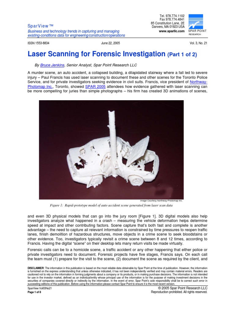 SparView Laser Scanning For Forensic Investigation | PDF | Image ...