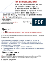 Ejercicios de Binomial