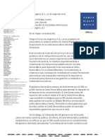 Carta de Jose Miguel Vivanco (Human Rights Watch) para Luis Almagro (Secretário-Geral da OEA) 