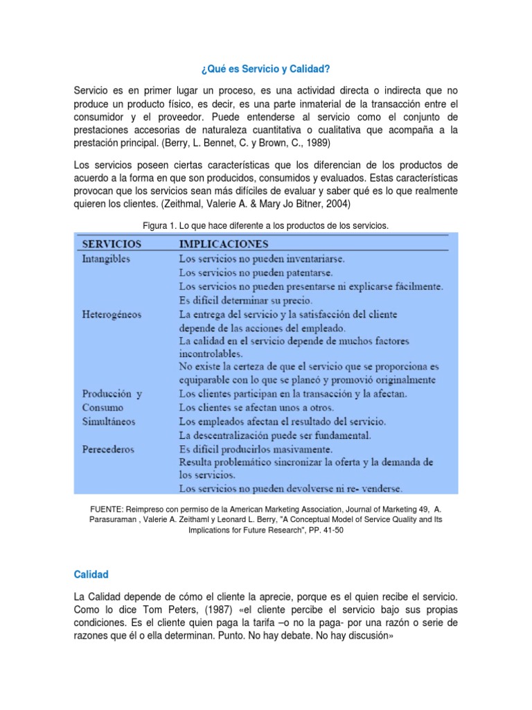 N 2 Qué Es Servicio Y Calidad Pdf Investigación De Mercado