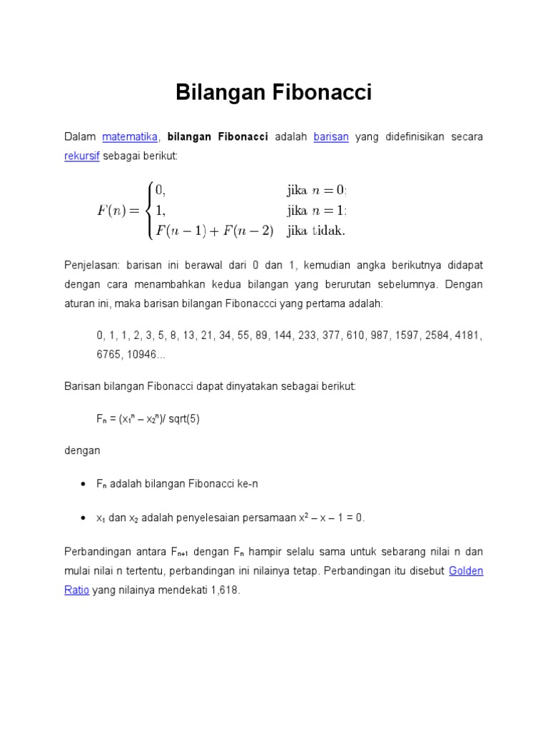 Bilangan Fibonacci