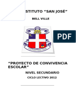 Proyecto de Convivencia Nivel Secundario1