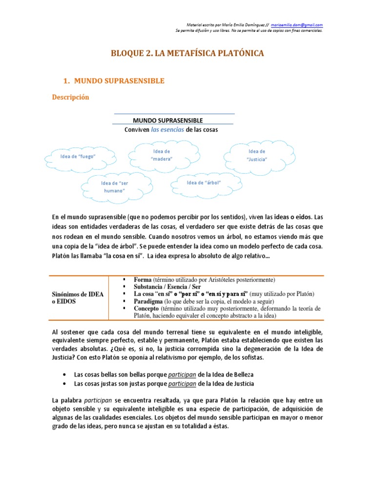 Clase 3 Mundo Sensible e Inteligible