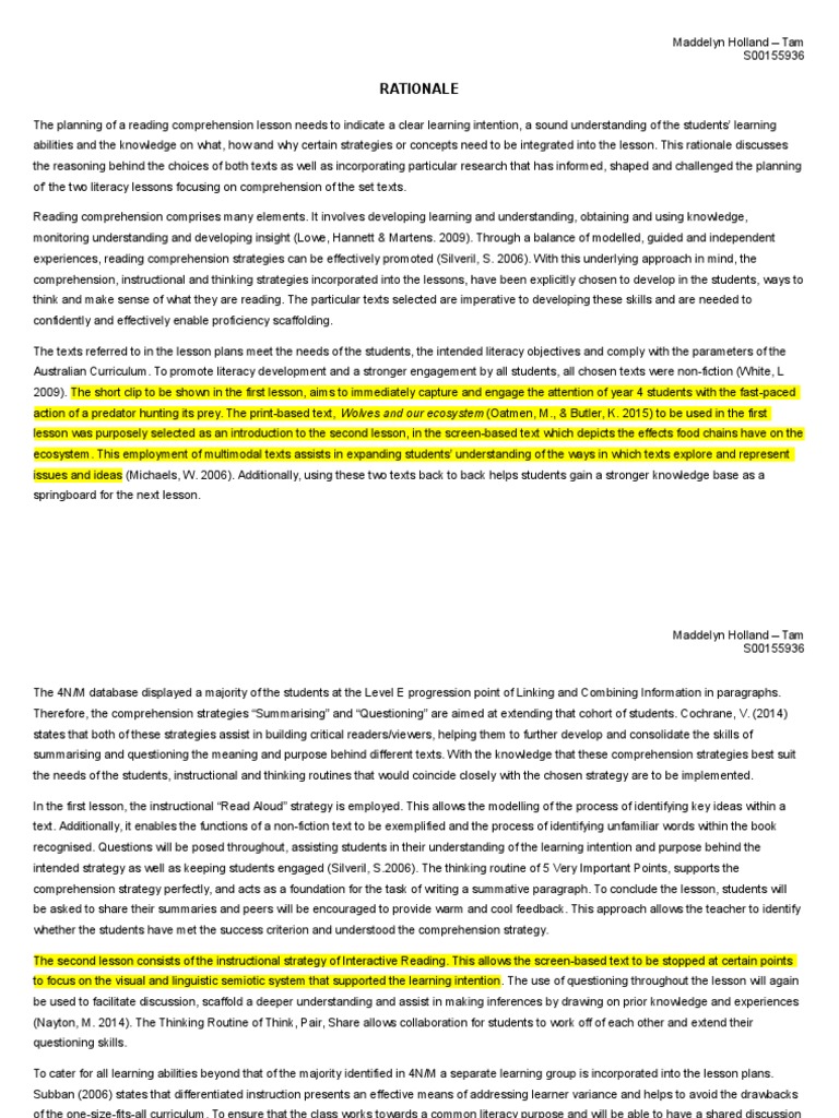 final draft Reading Comprehension Reading (Process)