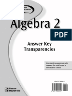 Algebra 2 Answer Key PDF