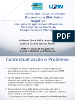 Engajamento dos consumidores com o boca-a-boca eletrônico negativo em lojas de aplicativos móveis na perspectiva da teoria do comportamento planejado