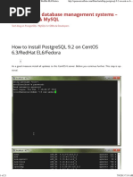 Centos - POstgresql 9.2