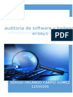Auditoria Software y Hardware
