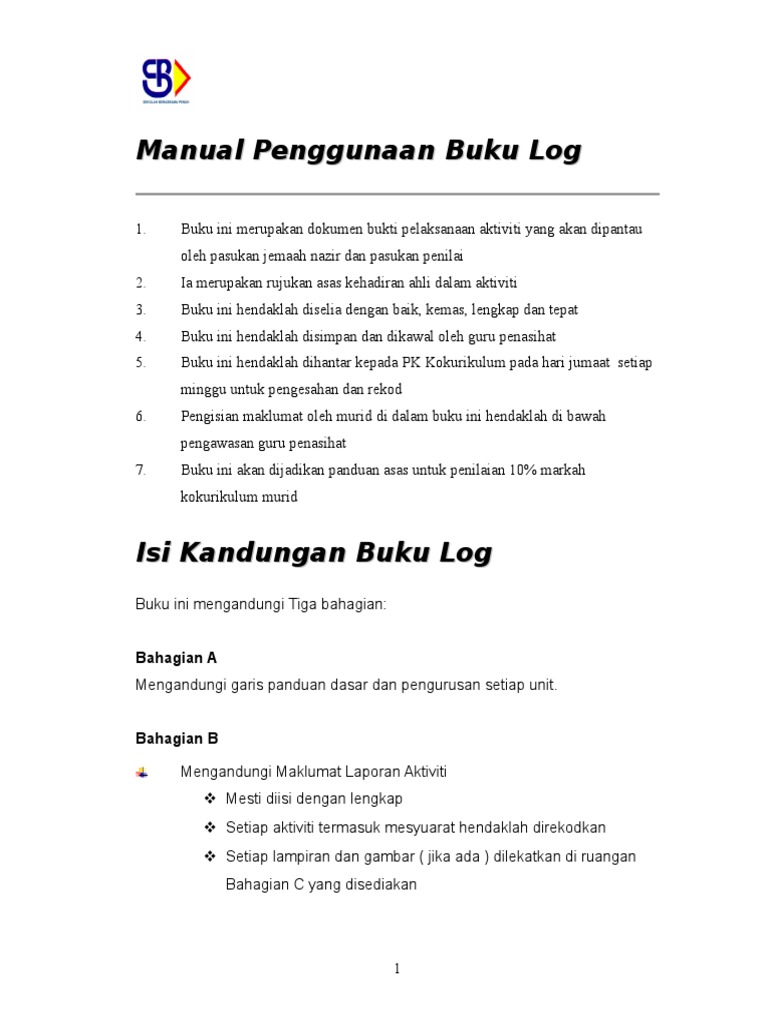 Buku Log | PDF