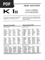 Download Kawai K-1 Factory Library List by The Lyon SN31284355 doc pdf