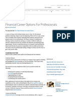 Financial Career Options for Professionals