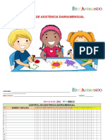 Control de Asistencia Diario y Meses