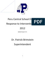 Peru Central School District Response To Intervention Plan 2012