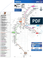 Mapa de rutas del sistema de transporte masivo MIO de Cali