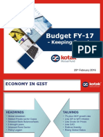 Budget Presentation FY17