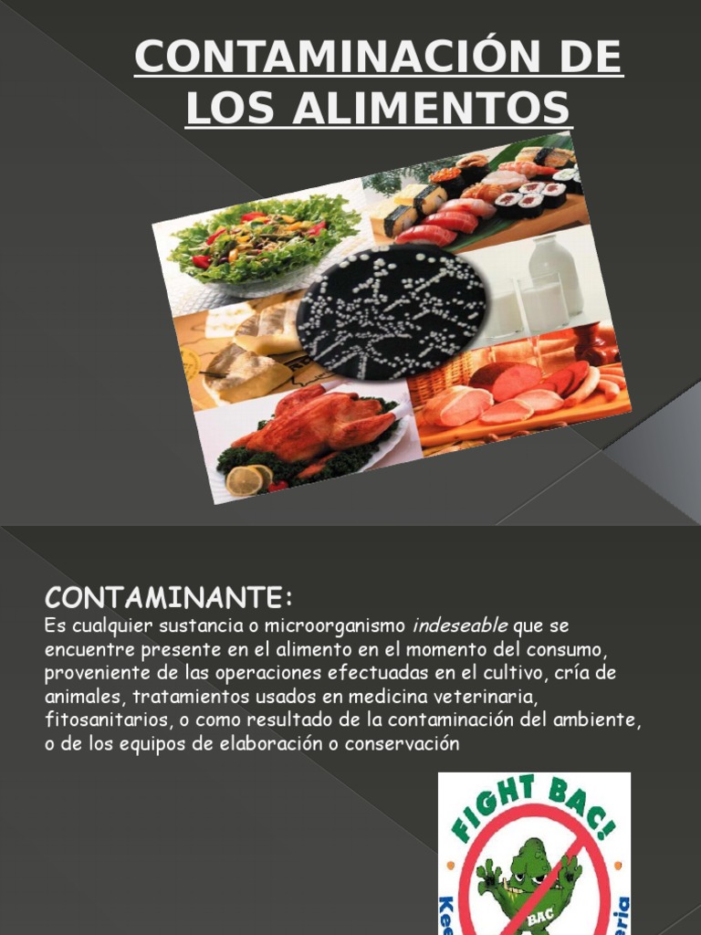 Contaminación de Los Alimentos | PDF | Alimentos | Pesticida