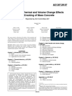 Report On Thermal and Volume Change Effects On Cracking of Mass Concrete