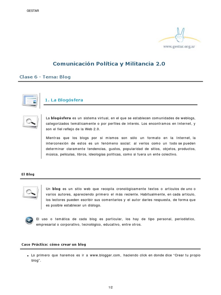 Cómo Crear un Blog en Blogger | PDF