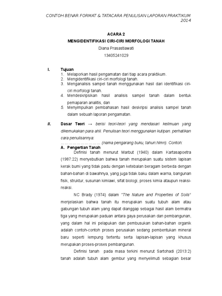 Cara Penulisan Laporan Yang Benar Seputar Laporan