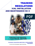 Training Regulations: Electrical Installation and Maintenance NC Ii