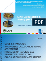 Line Calculation & Sizing (HYSYS) - PPT Professional Development Course-Bangladesh - 2015.10.05