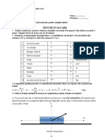 Test de Evaluare - Clasa A IX-A Economic