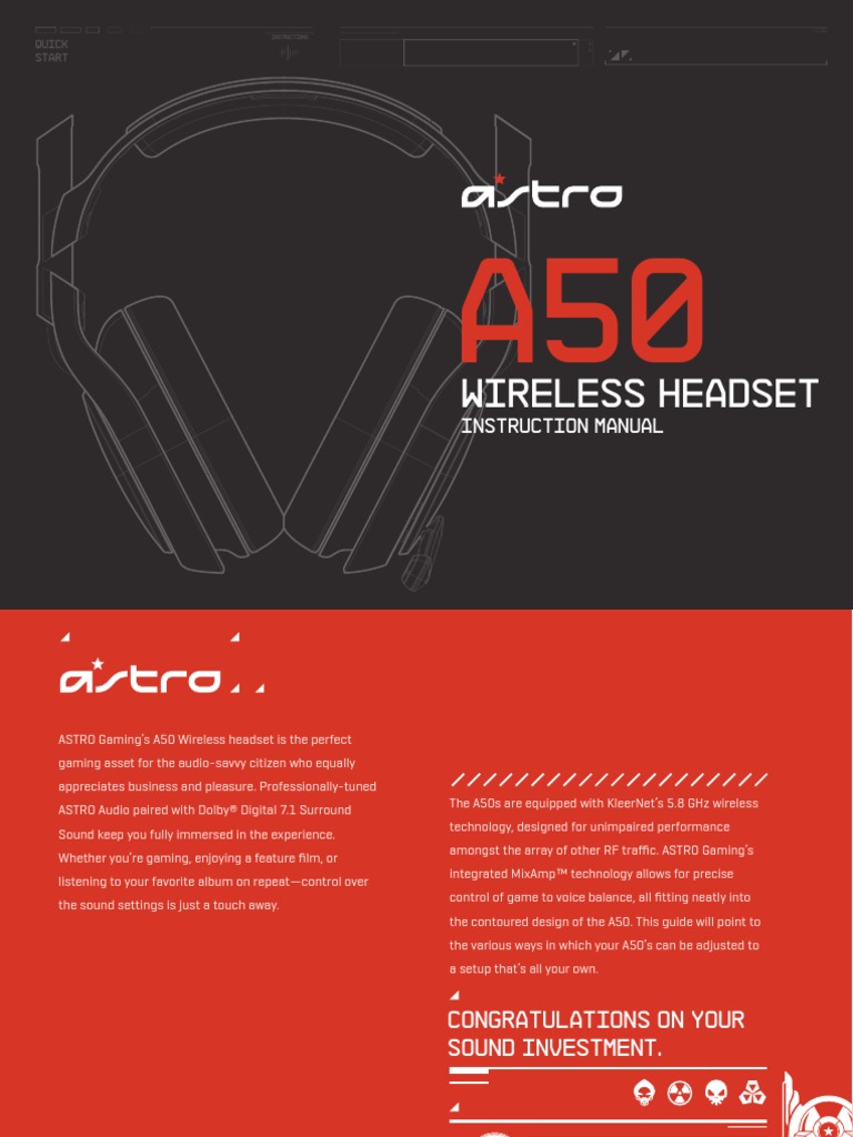 Astro A50 Headset Manual | Electromagnetic Interference | Radio