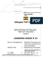 Ethiopian TVET-System: Learning Guide # 13